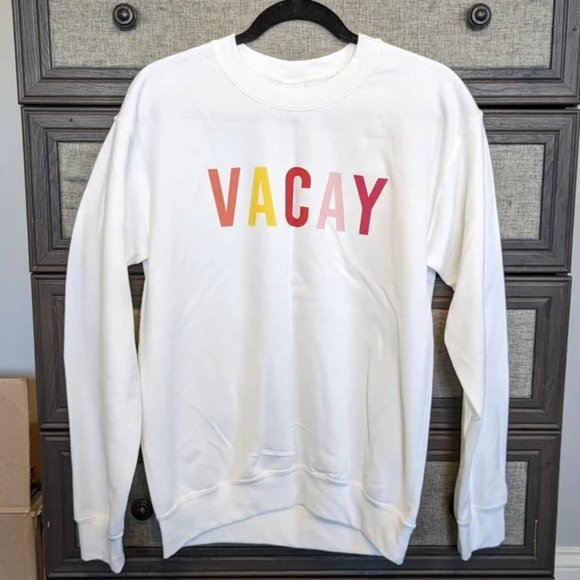 Boutique Tops - Vacay Crew Neck Sweatshirt